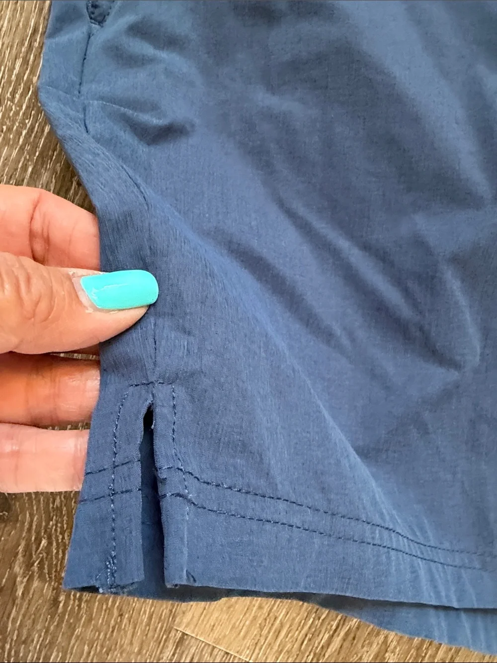 Chaps Men’s Blue Flat Front Athletic Shorts